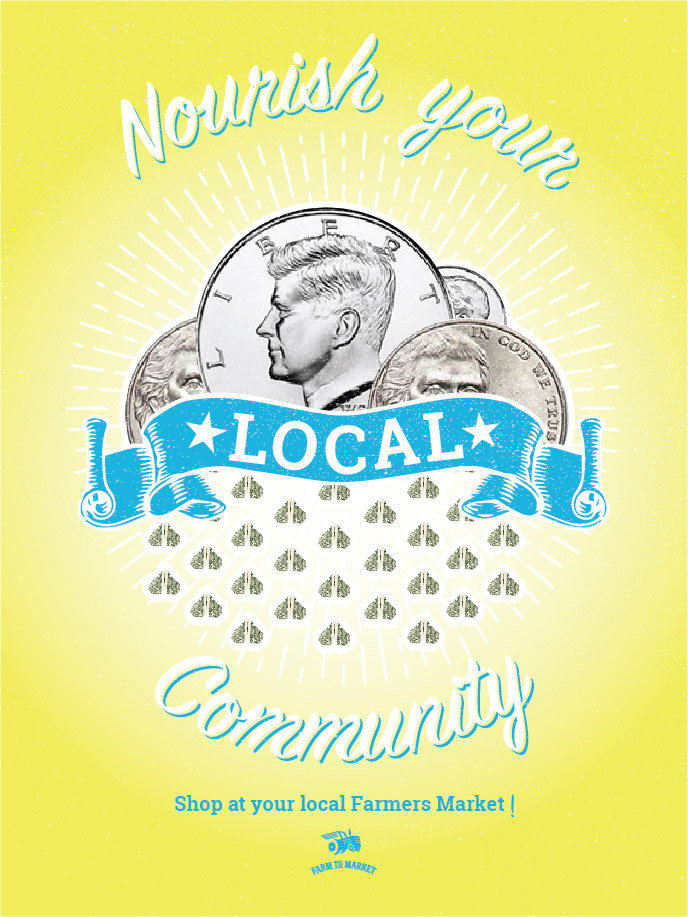 Farm To Market Nourish Poster